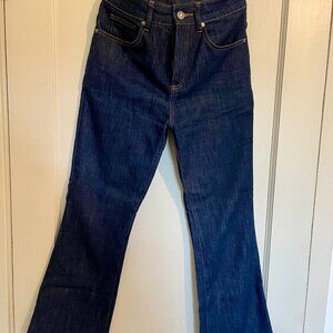 Soeur "Francisco" raw denim kick flare jeans sz 34 (26" inseam)